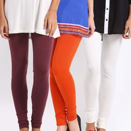 Go Colors Women Pack of 3 Leggings-image-42