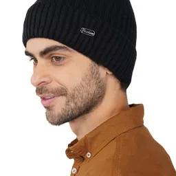 iSWEVEN Unisex Black Beanie-picture-47