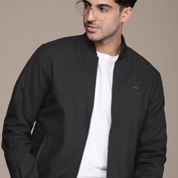 Nautica Geometric Printed Stand Collar Bomber Jacket-picture-33