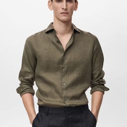 MANGO MAN Slim Fit Casual Shirt-image-44