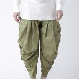 DEYANN Men Green Solid Patiala Pyjamas-image-77