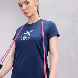 HRX by Hrithik Roshan Typography Print Training T-shirt-picture-52