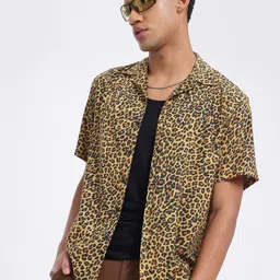 glitchez Animal Print Relaxed Shirt-picture-33