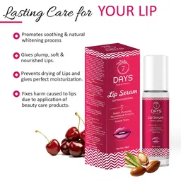 7 DAYS Set of 4 Instant Shine Lip Serum with Vitamin E & Argan Oil - 10 ml each image 2