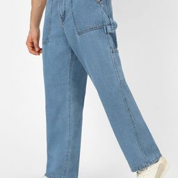 Urbano Fashion Men Loose Fit Carpenter Cargo Jeans-image-83