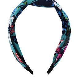BuckleUp Women Blue Printed Knot Detailed Hairband-image-52