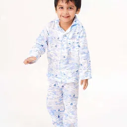 Fancy Fluff Boys Conversational Printed Night suit-image-79