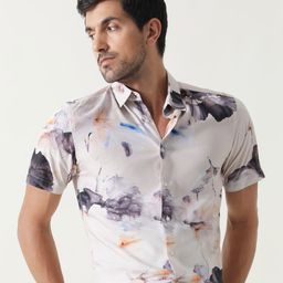 RARE RABBIT Men Alcamy Slim Fit Printed Shirt-image-12