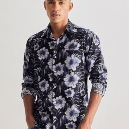 Red Flame Men Floral Opaque Printed Casual Shirt-image-60
