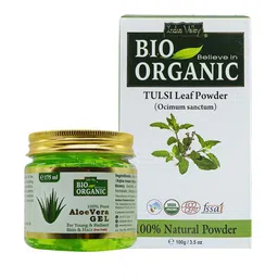 Indus valley Tulsi powder & aloe vera gel combo-37
