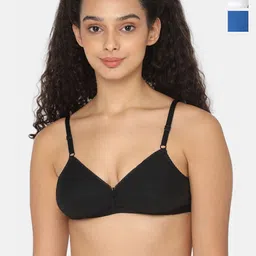 NAIDU HALL Pack of 3 Non Padded Medium Coverage Everyday Cotton Bra With All Day Comfort-13