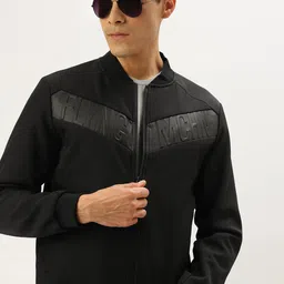 Flying Machine Men Black Biker Jacket-picture-27