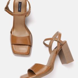 Nautica Women Solid Block Heels with Ankle Loop-45
