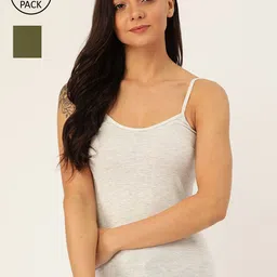 Lady Lyka Women Pack of 2 Solid Camisoles-image-55