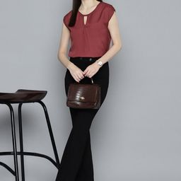 Chemistry Keyhole Neck Crepe Top-image-39
