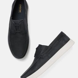 Geox Men Moisture Wicking Leather Boat Shoes-image-62