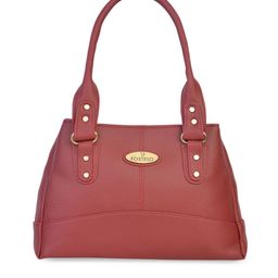 Fostelo Maroon & Maroon Solid Shoulder Bag-29