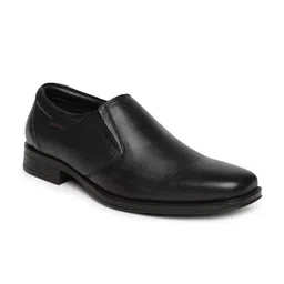 Red Chief Men Black Leather Semiformal Slip-Ons-picture-42