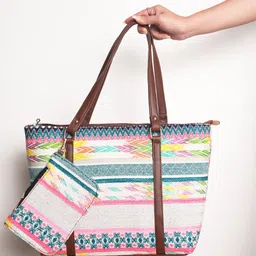 DRASTR Women Floral Printed Structured Cotton Shoulder Bag-51