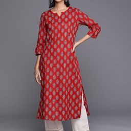 Varanga Women Ethnic Motifs Printed Cotton Kurta-picture-24