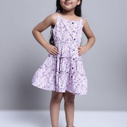 Superminis Girls Floral Printed Fit & Flare Dress-picture-38