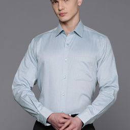 Raymond Pure Cotton Self-Design Slim Fit Formal Shirt-picture-20