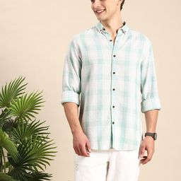 Mast & Harbour Men Checked Casual Shirt-image-48