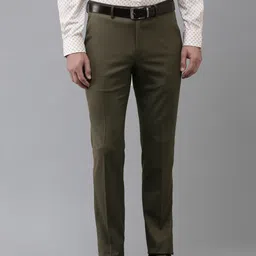 Van Heusen Men Textured Ultra Slim Fit Trousers-picture-5