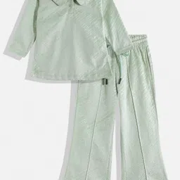 KOKOMO Girls Peter Pan Collar Top With Trousers-picture-58