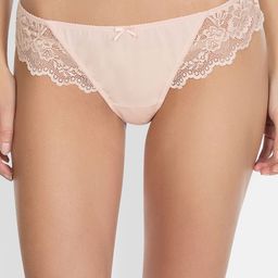 PARFAIT Plus Size Women Peach-Coloured Solid Lace Detail Bikini Brief P5313-image-34