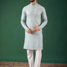 Anouk Men Thread Work Kurta-0