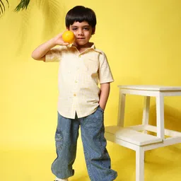 Budding Bees Boys Printed Pure Cotton Shirt with Jeans-image-10