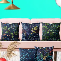 ArtzFolio Multicoloured Set of 5 Square Cushion Covers-image-94