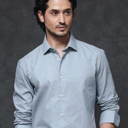 RARE RABBIT Men Lasko Regular Fit Classic Cotton Shirt-image-90