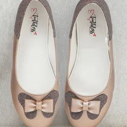 toothless Girls Embellished Party Ballerinas With Bows-image-95