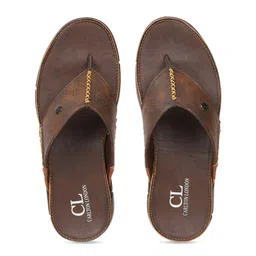 Carlton London Men Brown Comfort Sandals-image-88