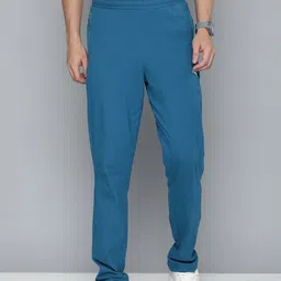 Puma Men Blue Zippered Knitted Regular Fit Track Pants-image-36