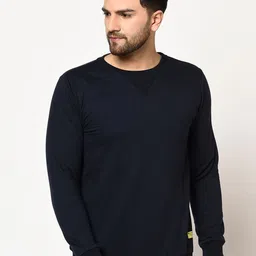 Rigo Men Navy Blue Solid Sweatshirt-picture-10