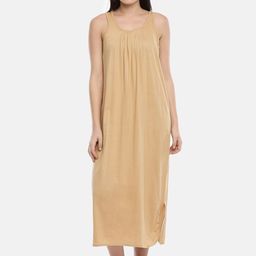 GOLDSTROMS Beige Solid Nightdress NSLP-9041-picture-50