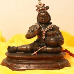 Exotic India Brown Religious Idol Showpiece-image-16