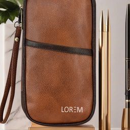 LOREM Unisex Tan & Black Textured Passport Holder-26