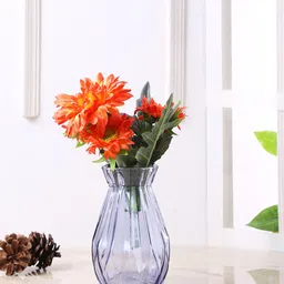 TAYHAA Transparent Glass Flower Vase-7