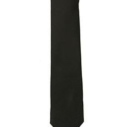 Tossido Black Solid Skinny Tie-image-21