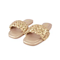 CAI Textured Open Toe Flats-54
