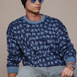 The Roadster Lifestyle Co. Abstract Design Pullover-image-45