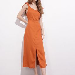 DressBerry Rustic Romance Front Slit A-Line Dress-picture-43