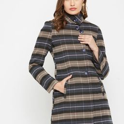 Carlton London Women Black Checked Tailored Jacket-image-77