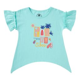 Cub McPaws Girls Sea Green Printed Round Neck T-shirt-image-89
