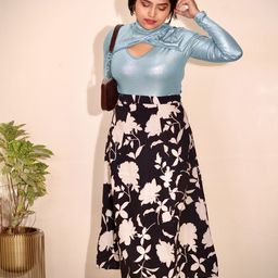 Tokyo Talkies Enchanting Sea Green Solid Top-image-65
