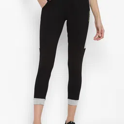 OFF LIMITS Women Black Solid Cropped Track Pants-image-41